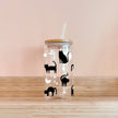 Verre - Chats noirs