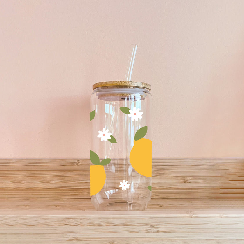 Verre boho - citrons