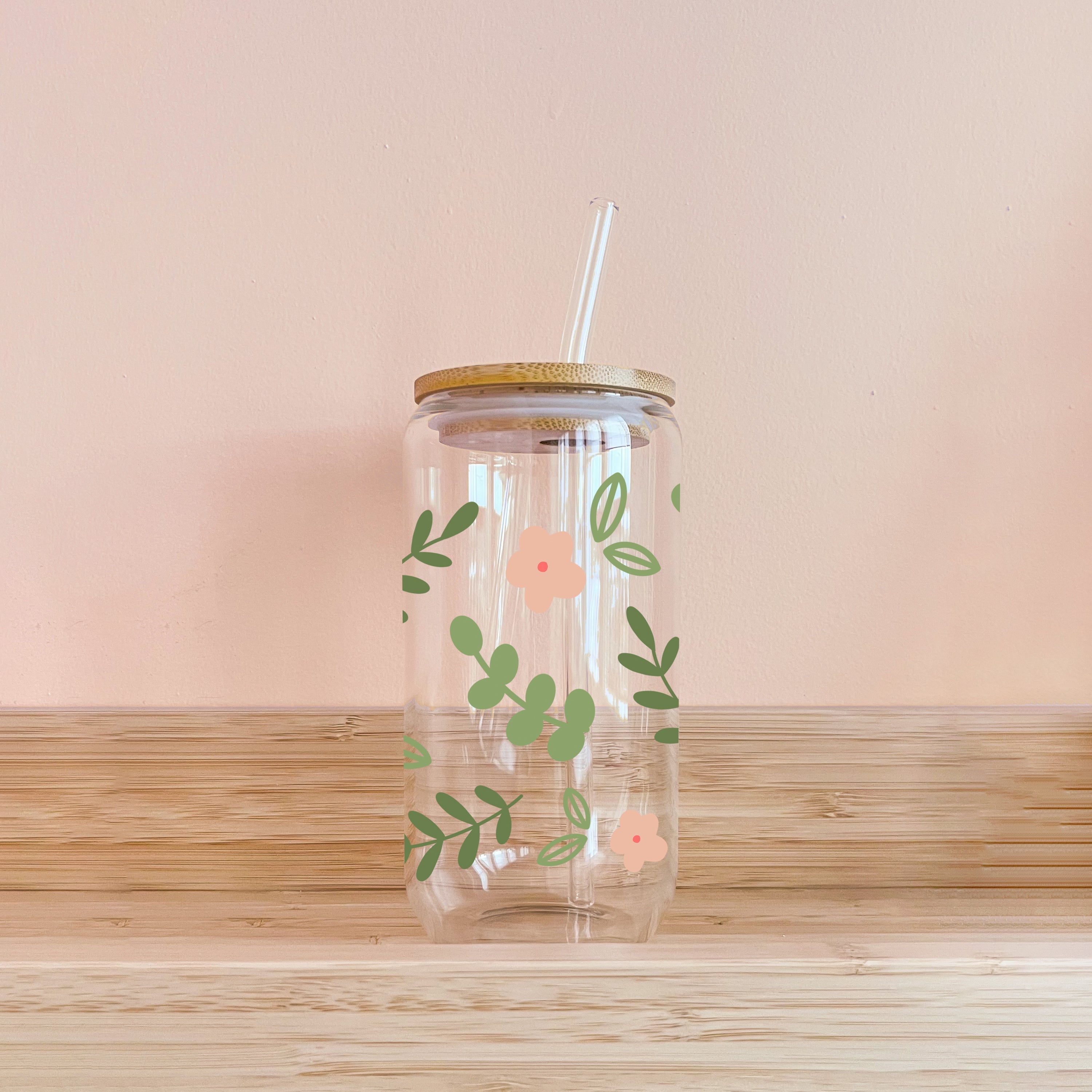 Verre boho - eucalyptus
