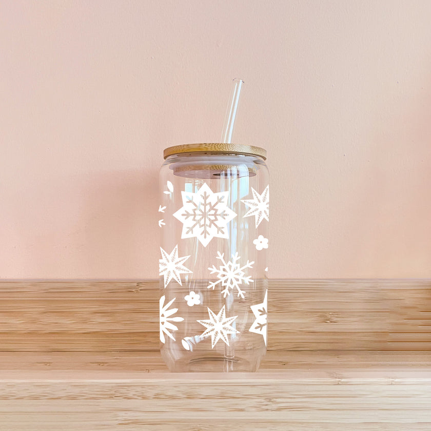 Verre boho - flocons