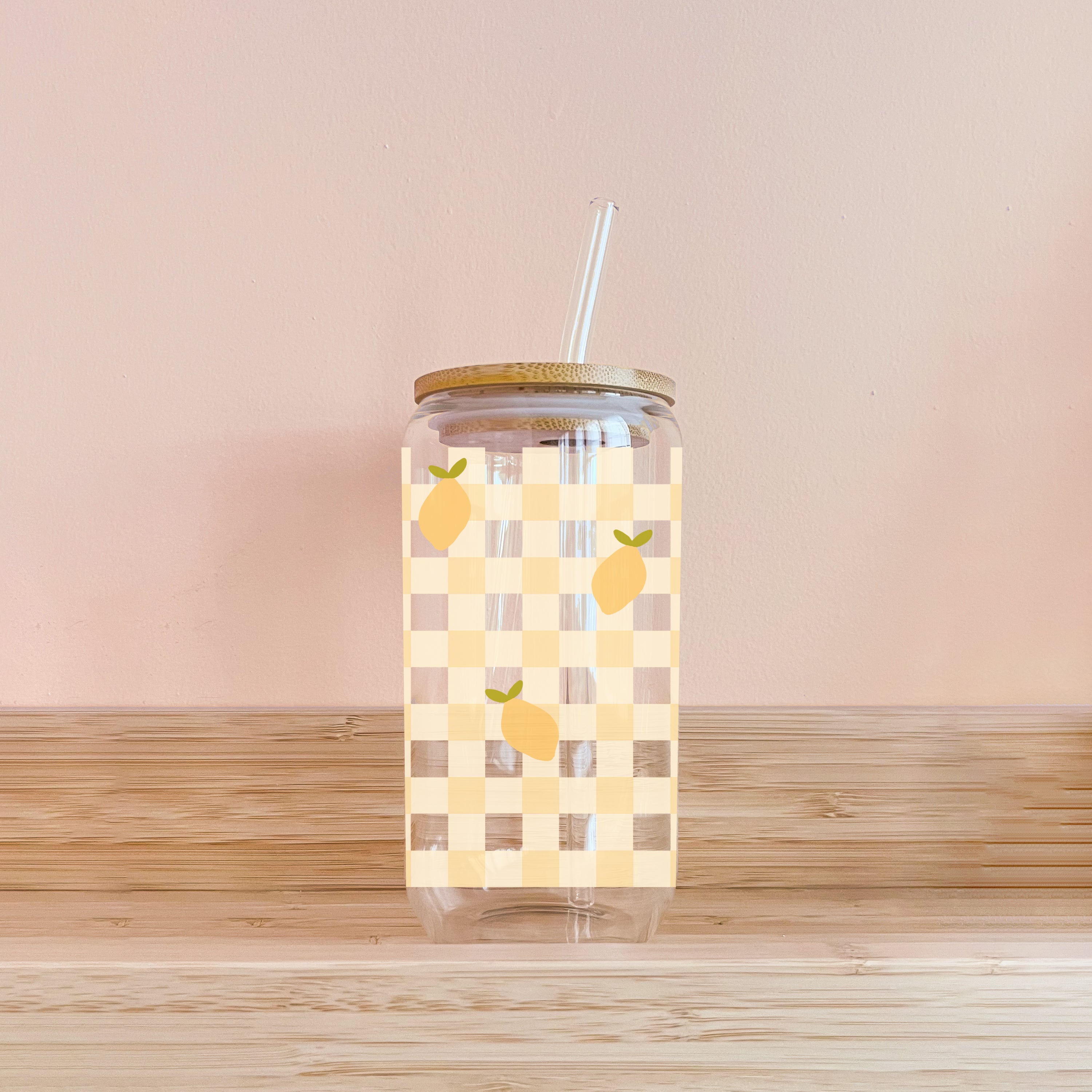 Verre - Gingham citrons