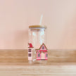 Verre boho - village de Noël