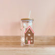 Verre boho - maisons pain d'épices