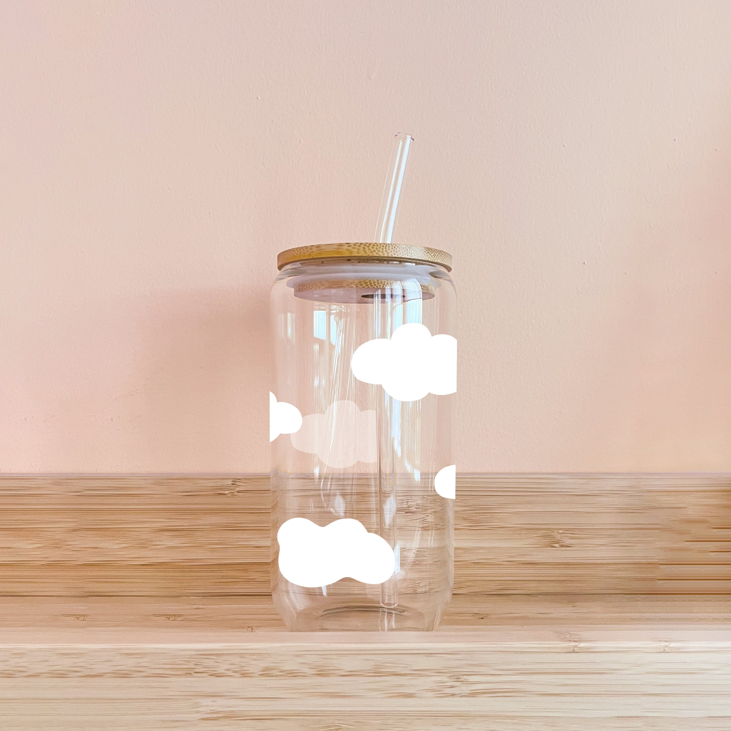 Verre boho - nuages