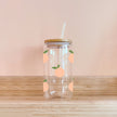 Verre boho - pêches