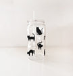 Verre en plastique - Chats noirs