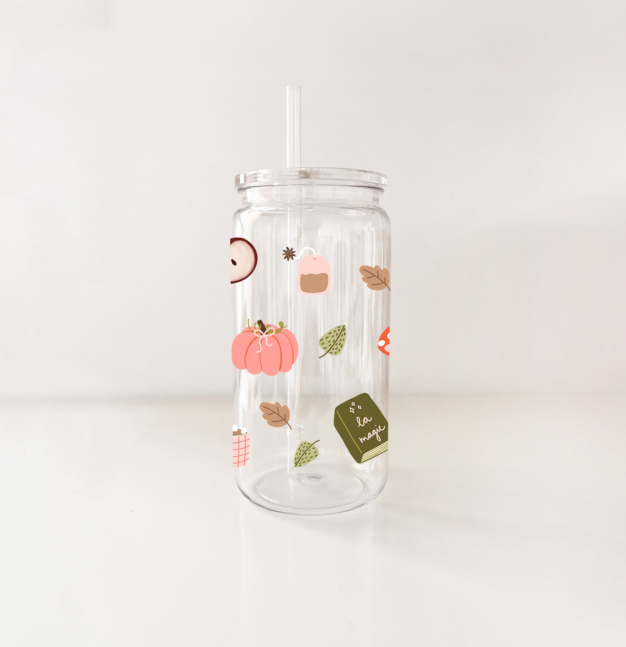 Verre en plastique - En mode automne