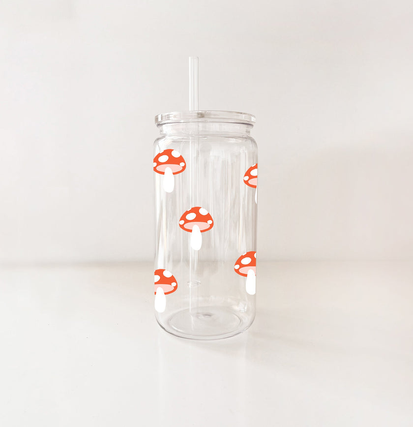 Verre en plastique - Mini champignons
