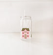 Verre en plastique 16oz - Village de Noël