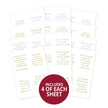 Perfect Verses Foiled Paper Pad - Birthday Wishes