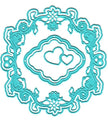 Vintasia Dies - round frame with hearts