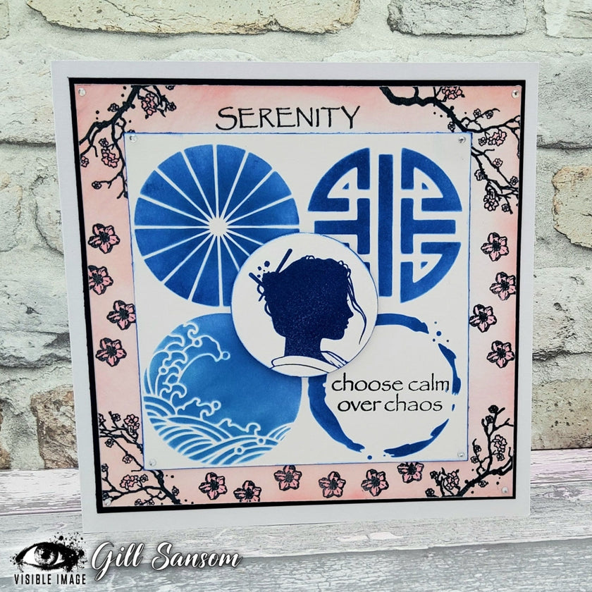 Visible Image Art Spheres #2 Stencil - 6 x 6