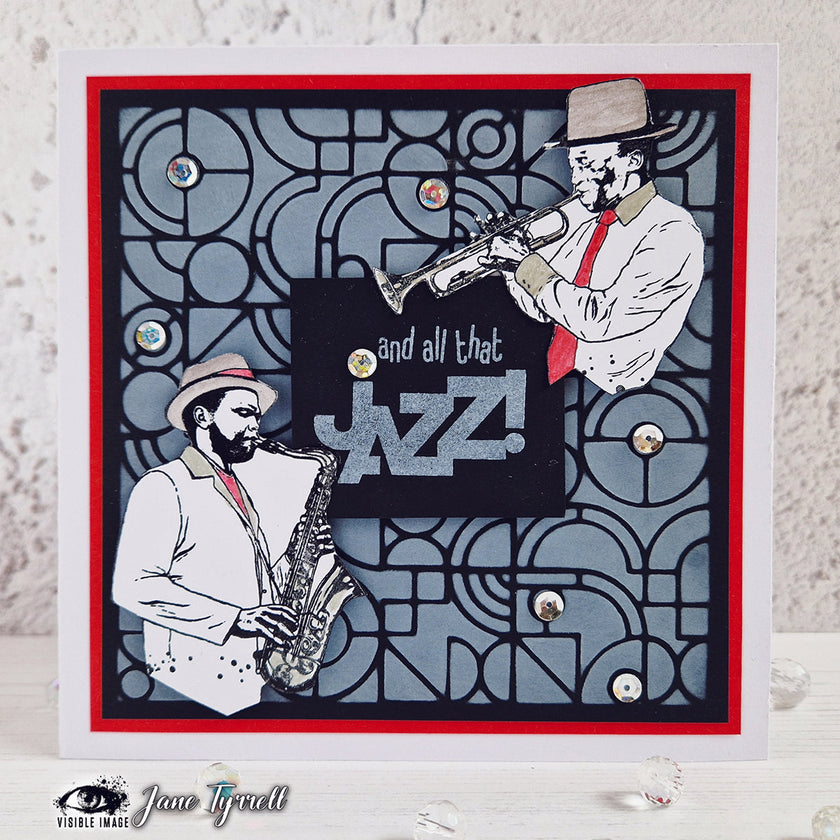 Visible Image All That Jazz 4 in x 6 in Stamp Set