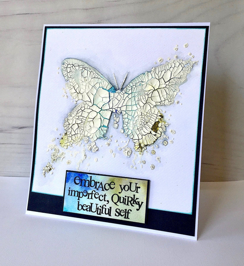 Visible Image Butterfly Ink Stencil - 6 X 6