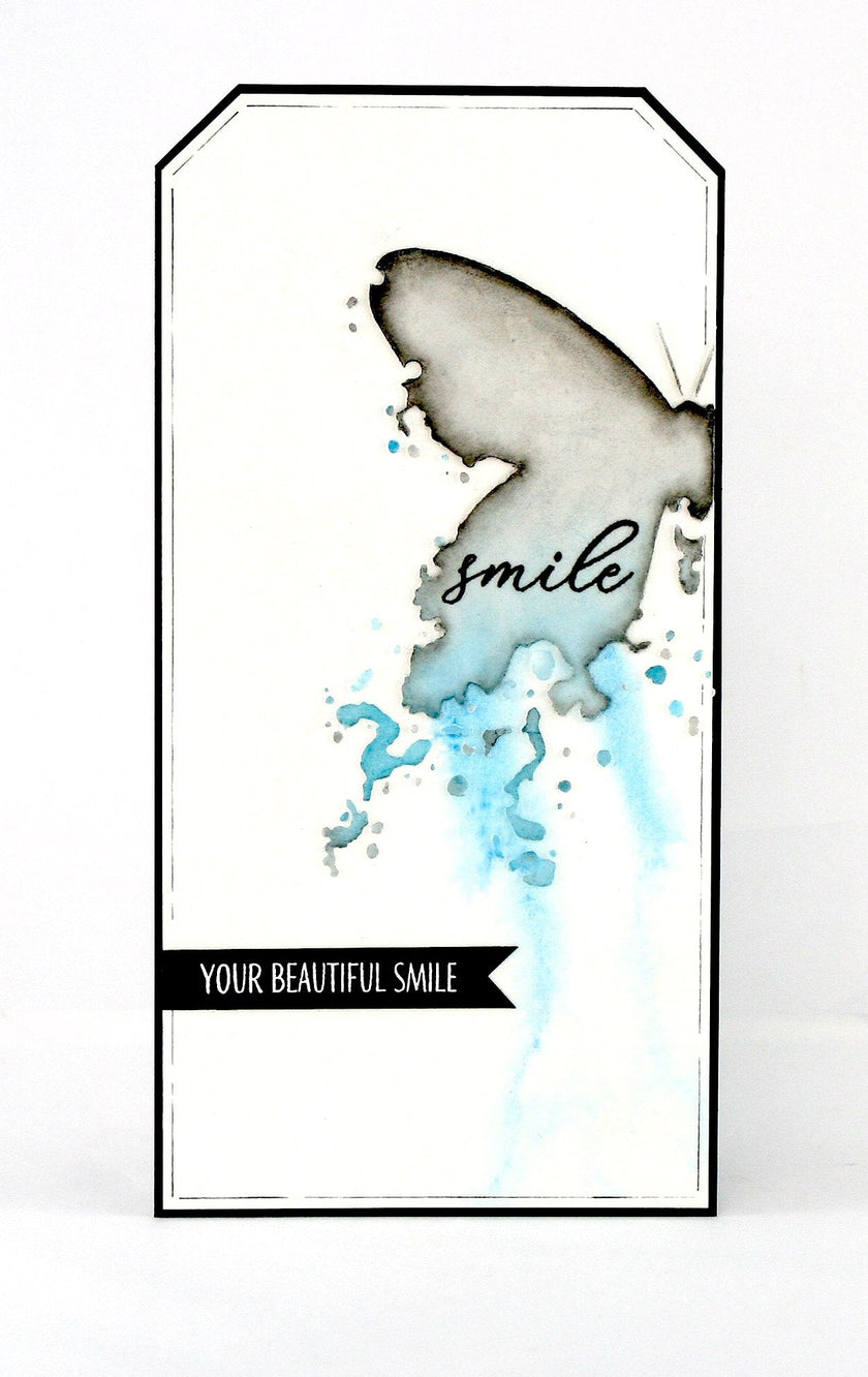 Visible Image Butterfly Ink Stencil - 6 X 6