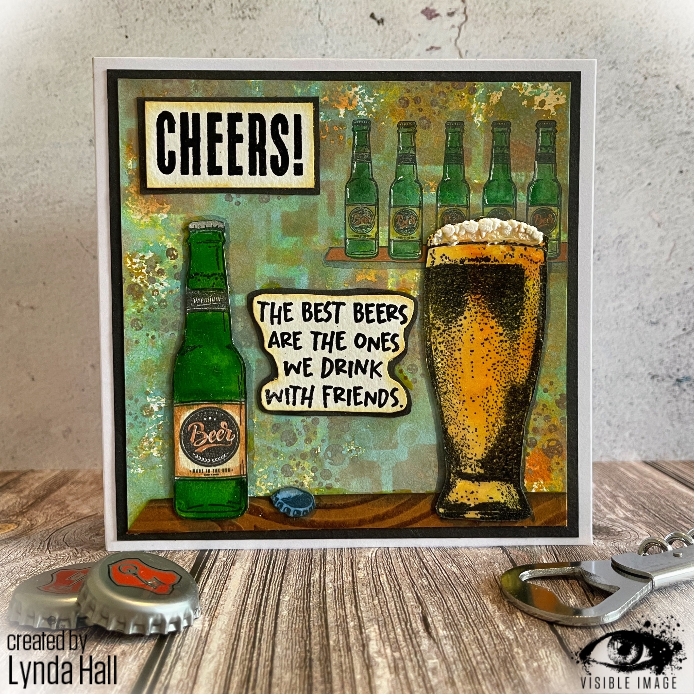 Visible Image Bring On The Beers - A6 Stamp Set