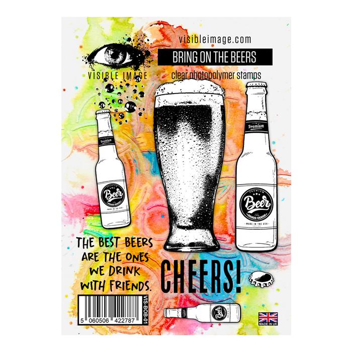Visible Image Bring On The Beers - A6 Stamp Set