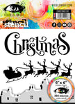 Visible Image Christmas Eve Stencil - 6 x 6