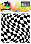 Visible Image Distorted Chess Stencil - 6 x 6