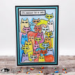Visible Image Cat-tastic Background - A6 Stamp Set