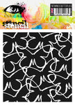 Visible Image Entwined Butterflies Stencil - 6 x 6