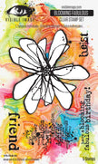 Visible Image Blooming Fabulous 4in x 6in Stamp Set