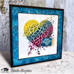 Visible Image Heart Ink Stencil - 6 x 6