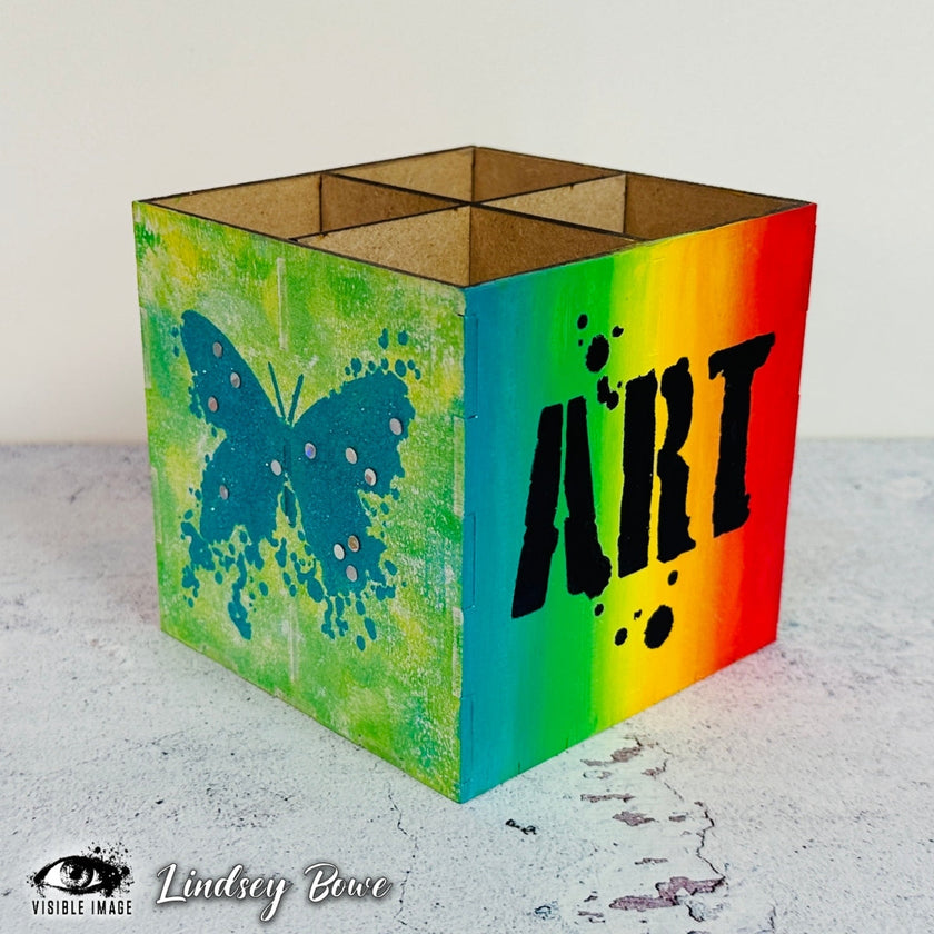 Visible Image Inky Art Stencil - 4 x 4