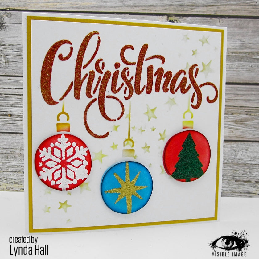 Visible Image Iconic Christmas Stencil - 6 x 6