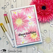 Visible Image Inky Daisy Stencil - 4 x 4