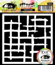 Visible Image Painted Grid Stencil - 6 x 6