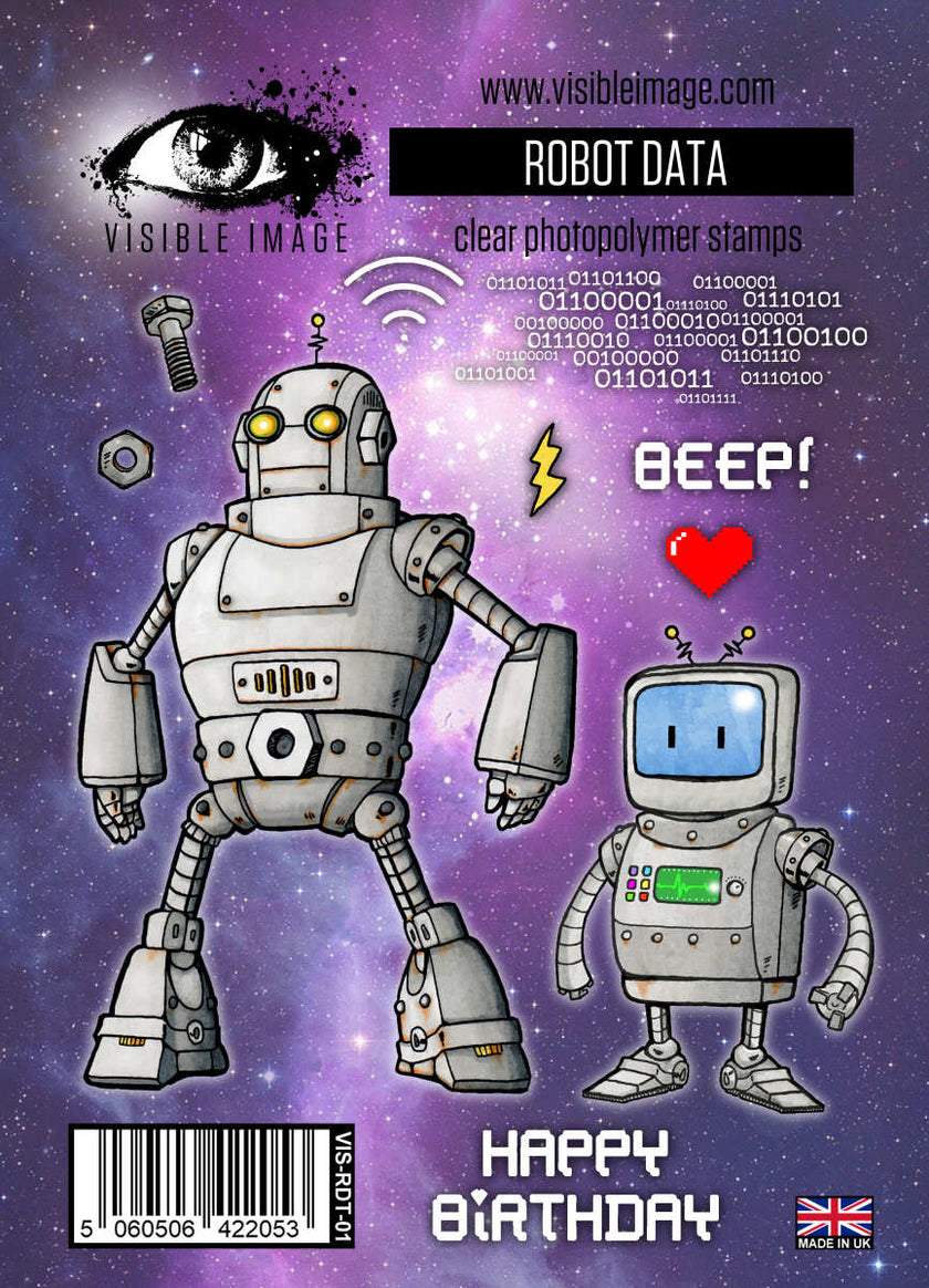 Visible Image Robot Data - A6 Stamp Set