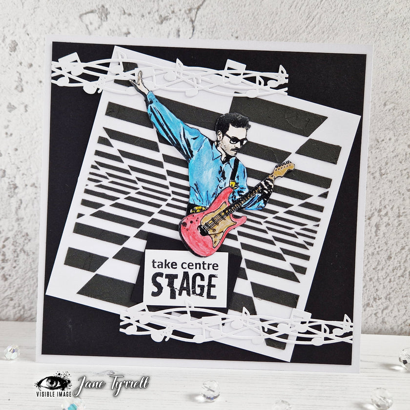 Visible Image Rock Star 4 in x 6 in Stamp Set