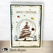 Visible Image Sketched Christmas Trees - A6 Stamp Set