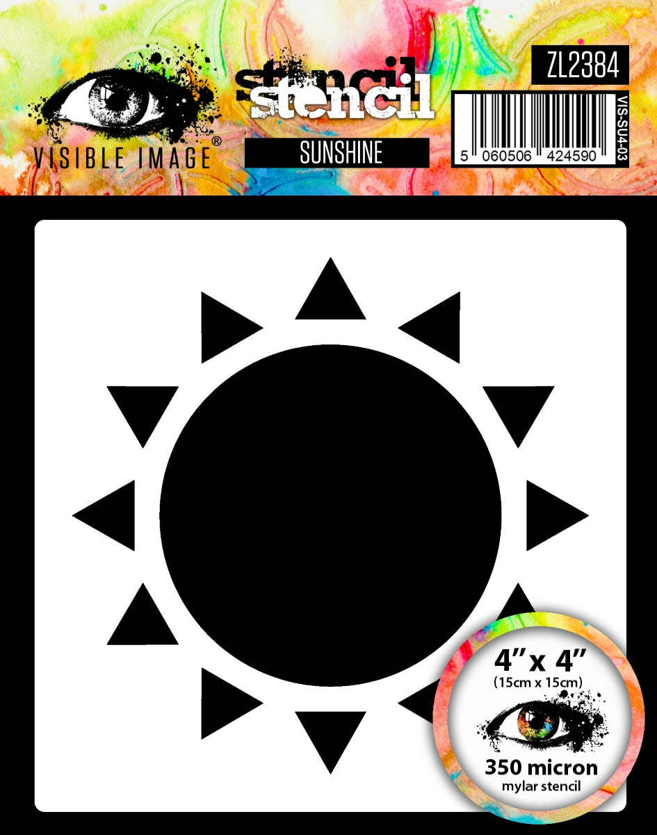 Visible Image Sunshine Stencil - 4 x 4