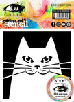 Visible Image The Cat's Whiskers Stencil - 6 x 6