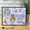 Visible Image Tea Party Stencil  - 6 x 6