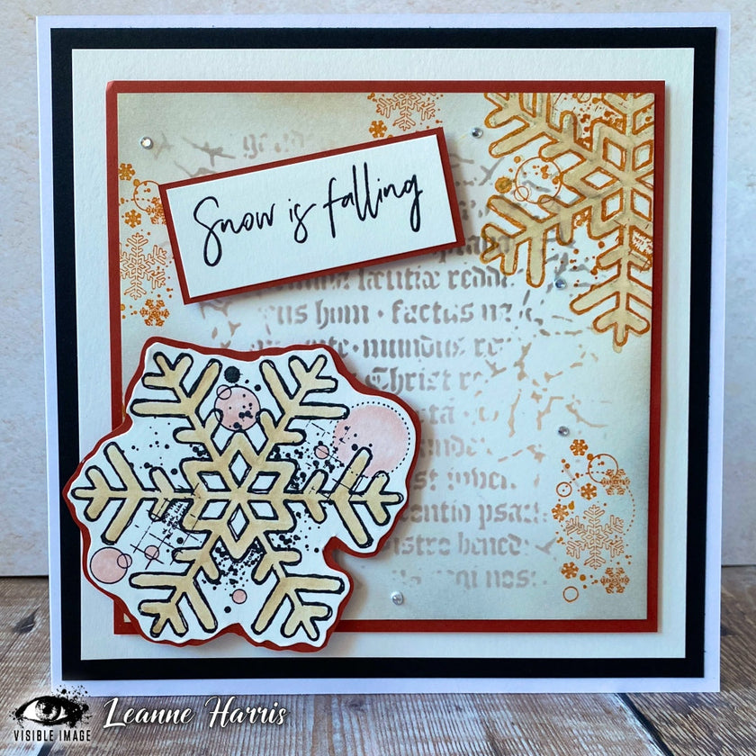 Visible Image Ye Olde Christmas Stencil - 6 x 6