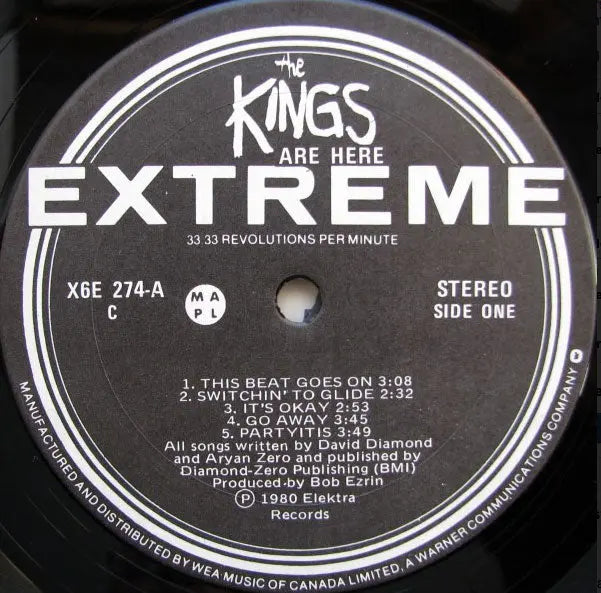 The Kings ‎– Are Here - 1980 Original!
