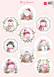 Marianne Design A4 Cutting Sheet - Merry Snowmen
