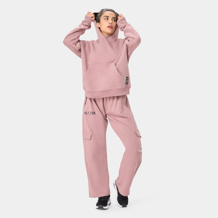 VOLTFEM_77 HOODIE — STORM ROSE