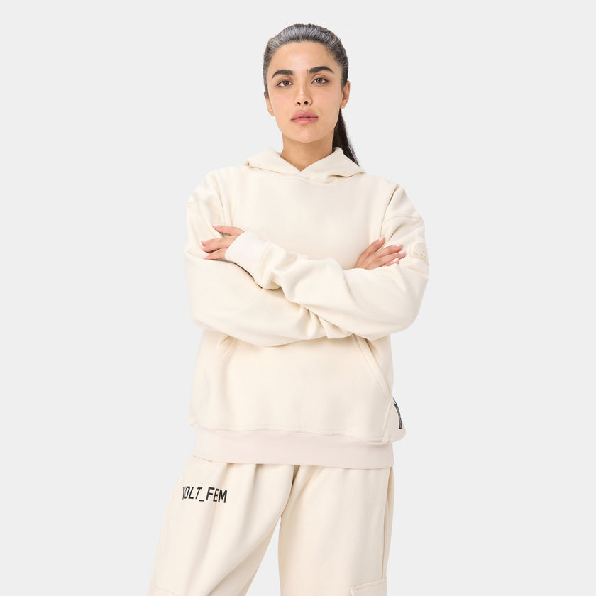 VOLTFEM_77 HOODIE — TACTICAL BEIGE