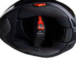 VOSS 988 Moto-1 Red Mandala Full Face Matte Motorcycle Helmet