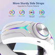 VR Meta Head Strap 12,000mAh Battery | RGB Lighting for Meta Quest 3/3S Adjustable for VR Gaming |C2 Pro TUTT