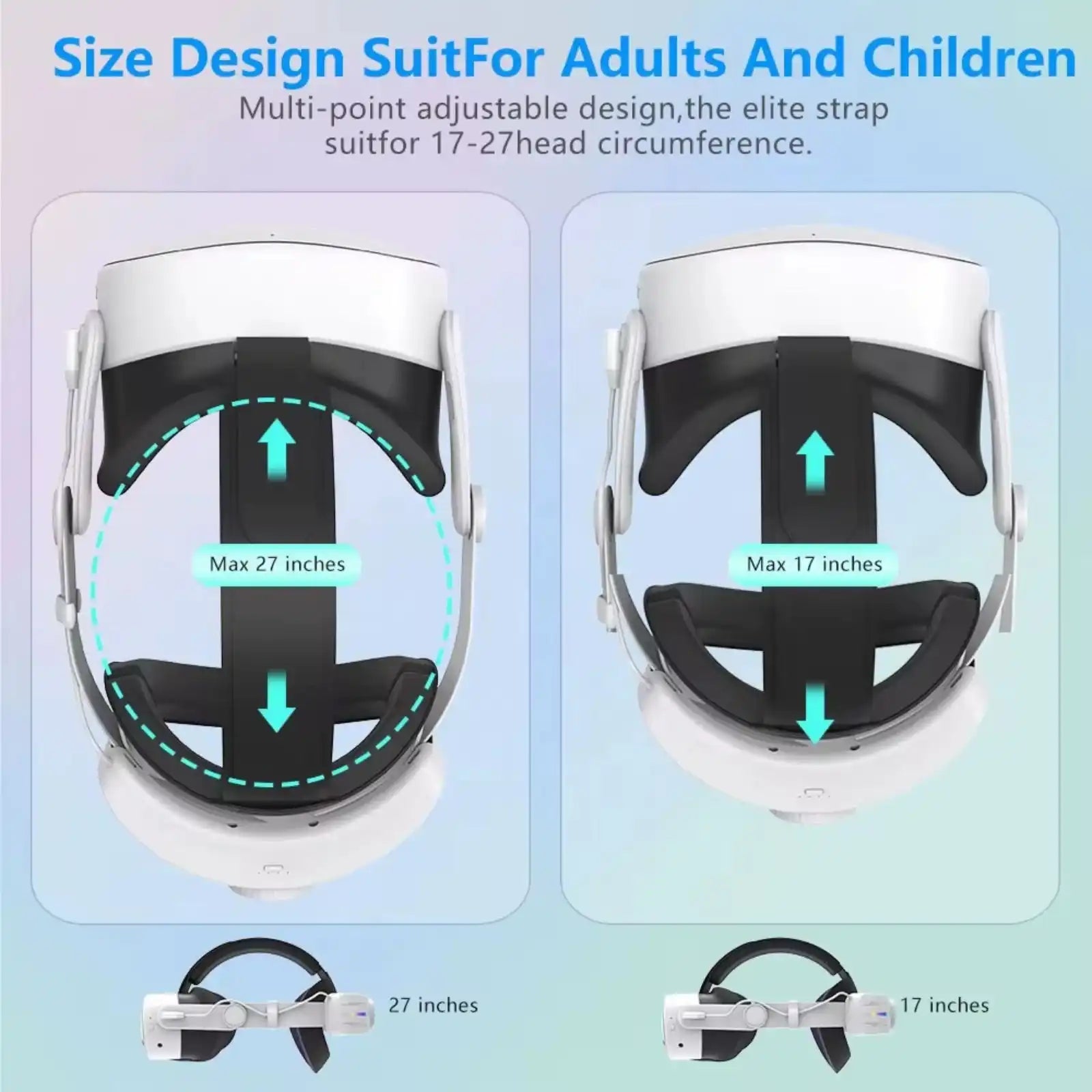 VR Meta Head Strap 12,000mAh Battery | RGB Lighting for Meta Quest 3/3S Adjustable for VR Gaming |C2 Pro TUTT