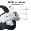 VR Meta Head Strap 12,000mAh Battery | RGB Lighting for Meta Quest 3/3S Adjustable for VR Gaming |C2 Pro TUTT