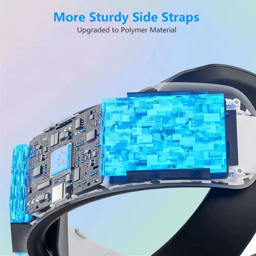 VR Meta Head Strap 12,000mAh Battery | RGB Lighting for Meta Quest 3/3S Adjustable for VR Gaming |C2 Pro TUTT