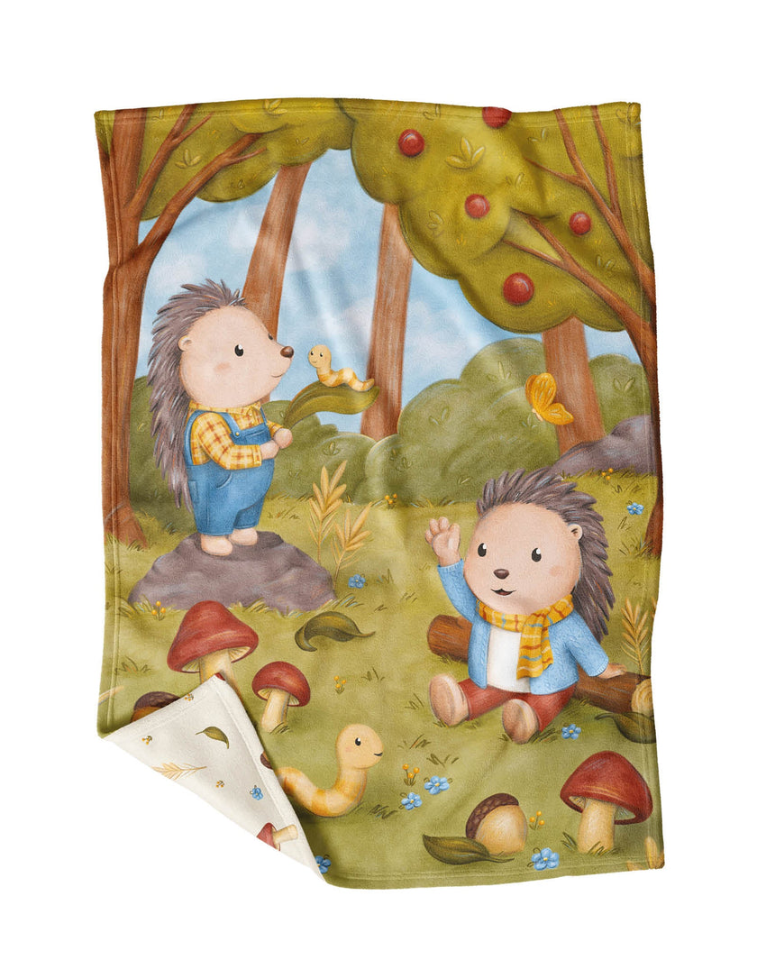 My Little Blanket - Little Hedgehogs by Jaune Pop - Veille sur toi