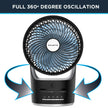ROWENTA 360 Compact Force Air Circulation Fan - Blemished package with full warranty - VU2410U7