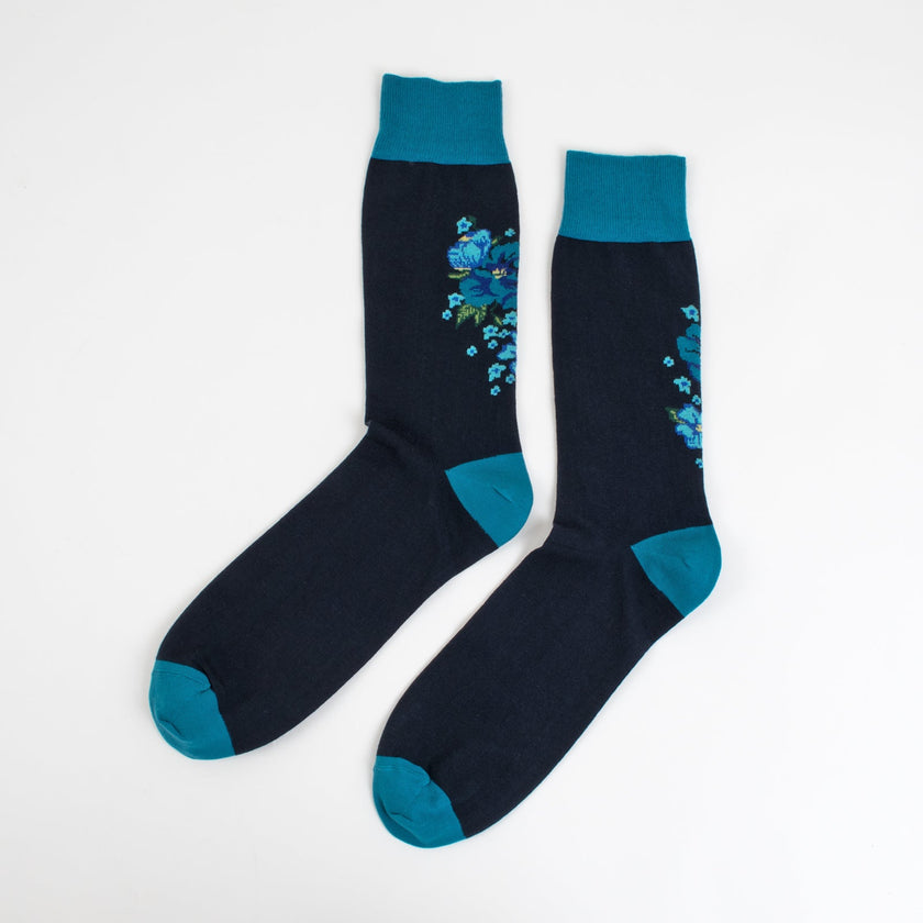 Blue Flower Print